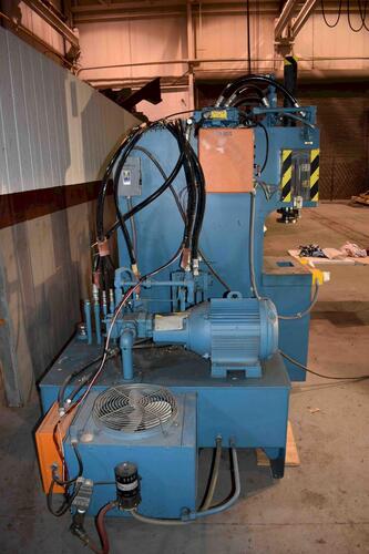 25 Ton, Neff, C-frame down-acting hydraulic press, 6" stroke, 12" daylight, 8" throat, 22.5" x 12.5" bed - Image 2