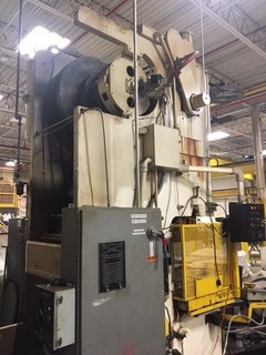 150 Ton, Verson #150, OBI flywheel press, 8" stroke, 22" Shut Height, 6" adj., 50" x 30" bed, 46 SPM, light - Image 2
