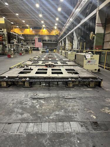1500 Ton, Fagor #LE4-1500-400-2500, link drive lead press w/ (3) 1000 Ton Danly #U4-1000-180-96 underdrive - Image 5