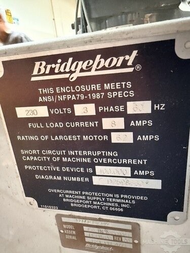 Bridgeport EZ Trak DX 1 CNC Mill, BPC2M Control - Image 5