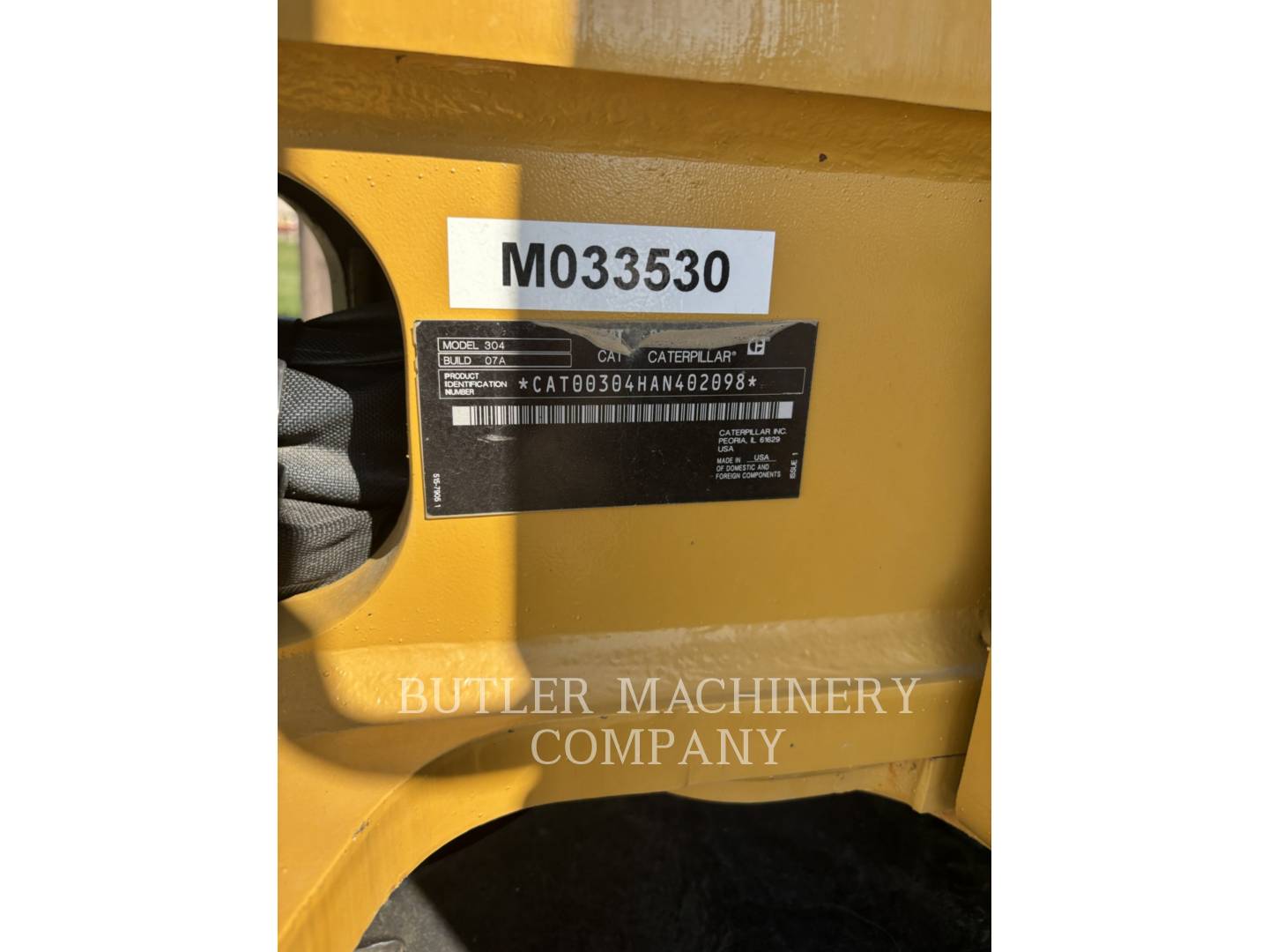 Cat 304-07, Mini Excavator, 710 hours, S/N: 0AN402098, 2023 - Image 6