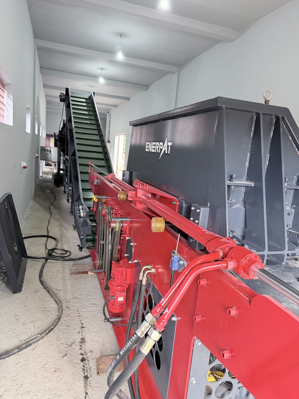 Enerpat #EWS-15 Wood Shaving Machine, 2-Shaft, 7.5 kW x 2, 600-800 kg/h - Image 5