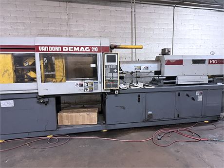 210 Ton, 25 oz., Van Dorn #210-HTG-12220-1084, injection molding machine, toggle clamp, 22" x 22" platen, 32" - Image 1