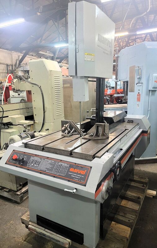 18" x 22" Marvel #8-Mark-II, vertical tilt frame saw, 14' 6" x 1" blade, 2 HP - Image 3