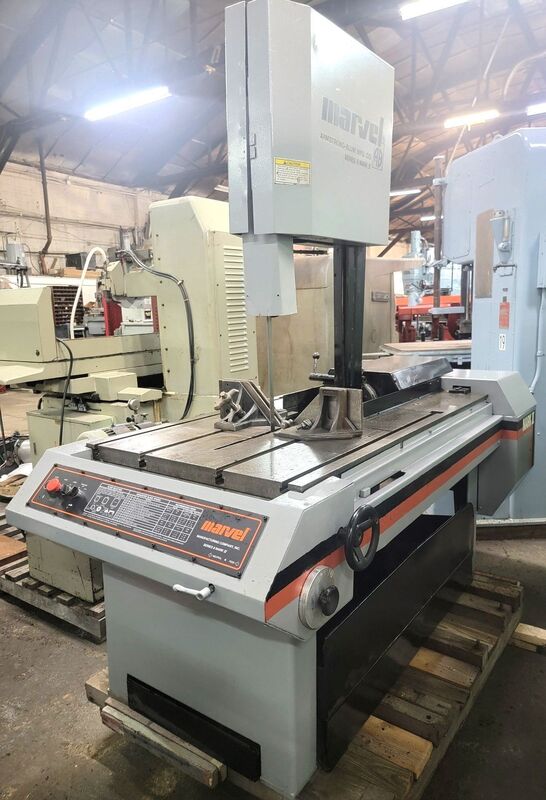 18" x 22" Marvel #8-Mark-II, vertical tilt frame saw, 14' 6" x 1" blade, 2 HP - Image 6