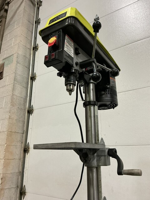 10" Ryobi #DP103L, bench drill press with laser, 610-2800 RPM, 120 VAC - Image 9
