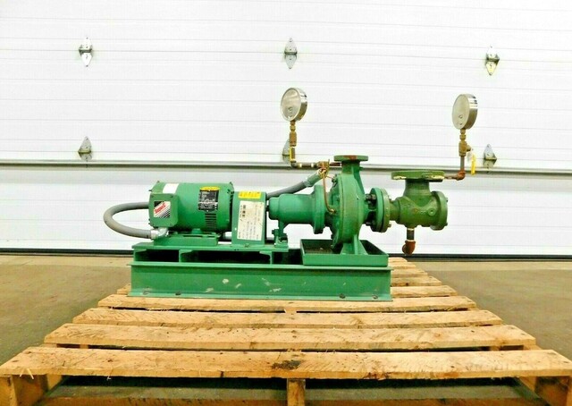 60 GPM @ 50' TDH, Taco #FI1207E2CAH1LOB, centrifugal pump, 2 HP, 2-1/4" inlet, 1-1/2" outlet - Image 1