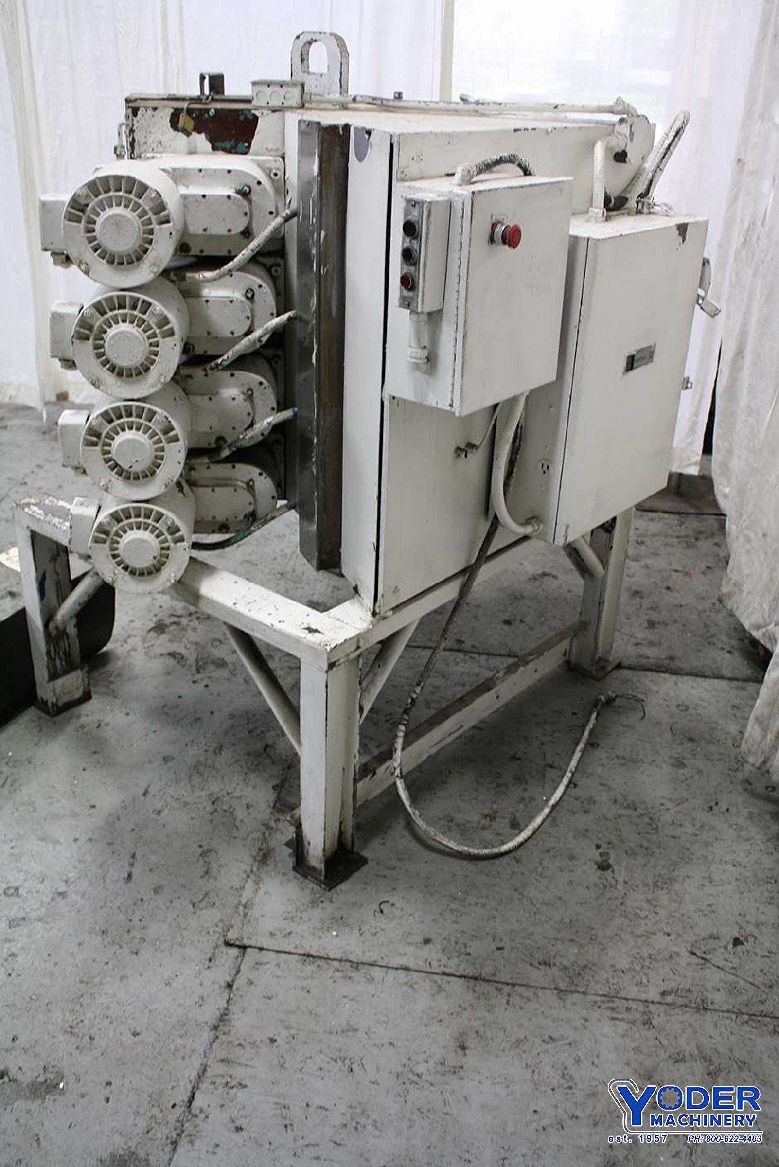 Oakley #R1, 8 station horizontal reducing mill, 3/4 HP, 230 V., serial #50-525, #68026 - Image 1
