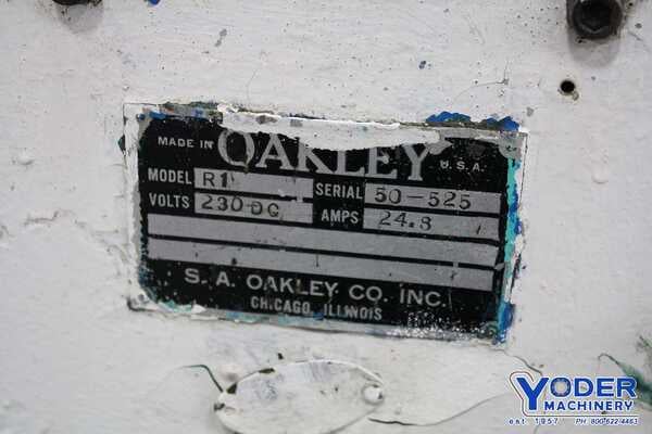 Oakley #R1, 8 station horizontal reducing mill, 3/4 HP, 230 V., serial #50-525, #68026 - Image 9