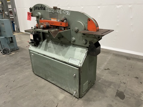 5" x 5" x 3/8" Piranha #P-50, Ironworker, 50 ton, 4.25" stroke, 8" throat, 13.5" open height, 10" x 17" - Image 3