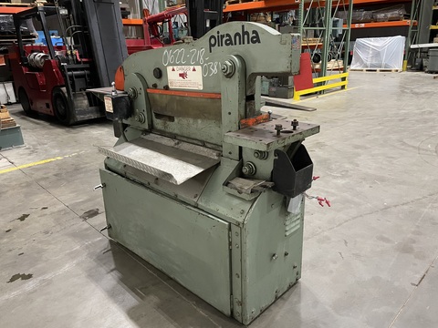5" x 5" x 3/8" Piranha #P-50, Ironworker, 50 ton, 4.25" stroke, 8" throat, 13.5" open height, 10" x 17" - Image 4