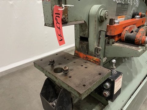 5" x 5" x 3/8" Piranha #P-50, Ironworker, 50 ton, 4.25" stroke, 8" throat, 13.5" open height, 10" x 17" - Image 8