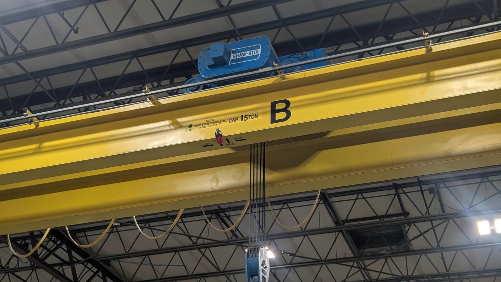 15 Ton, Shaw-Box, 37' 2" Span, 20' Lift, Class D, Radio/Pendant, VFD Bridge, 160' (x2) Rail/Rnwy Avail, 1996 - Image 8