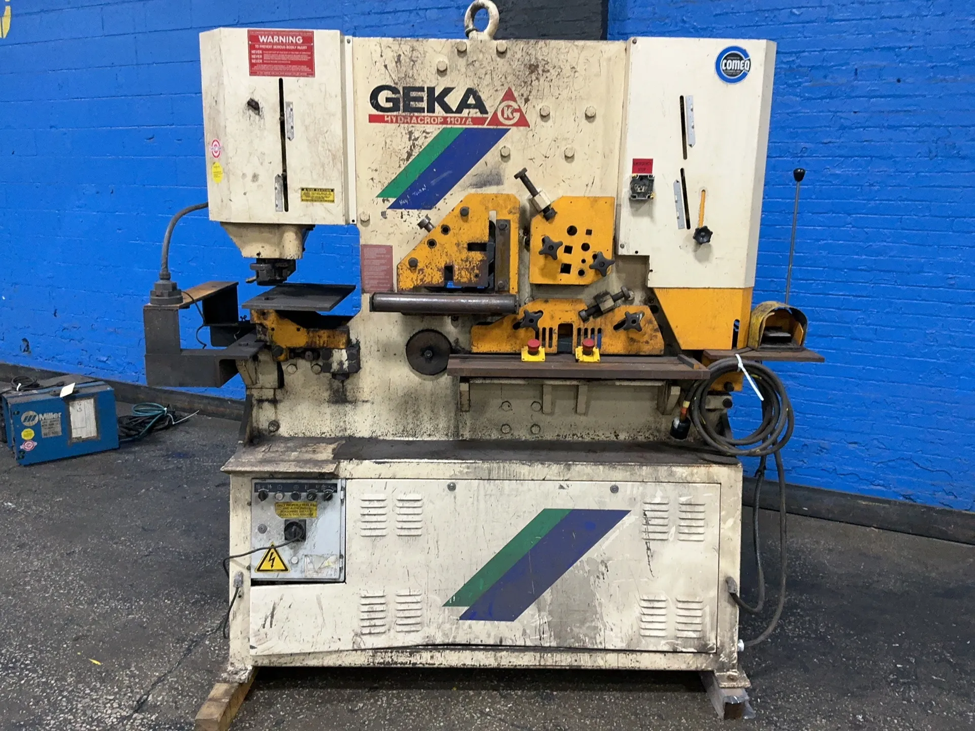 Geka #HYD-110, Ironworker, 2" square capacity, 2" diameter capacity, 24" x 5/8" rectangular capacity, 240/480 - Image 2