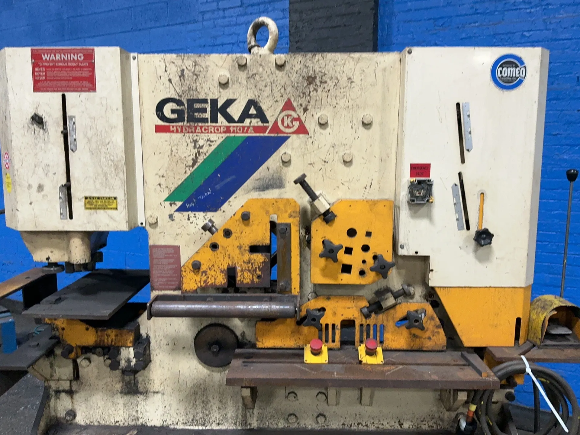 Geka #HYD-110, Ironworker, 2" square capacity, 2" diameter capacity, 24" x 5/8" rectangular capacity, 240/480 - Image 3