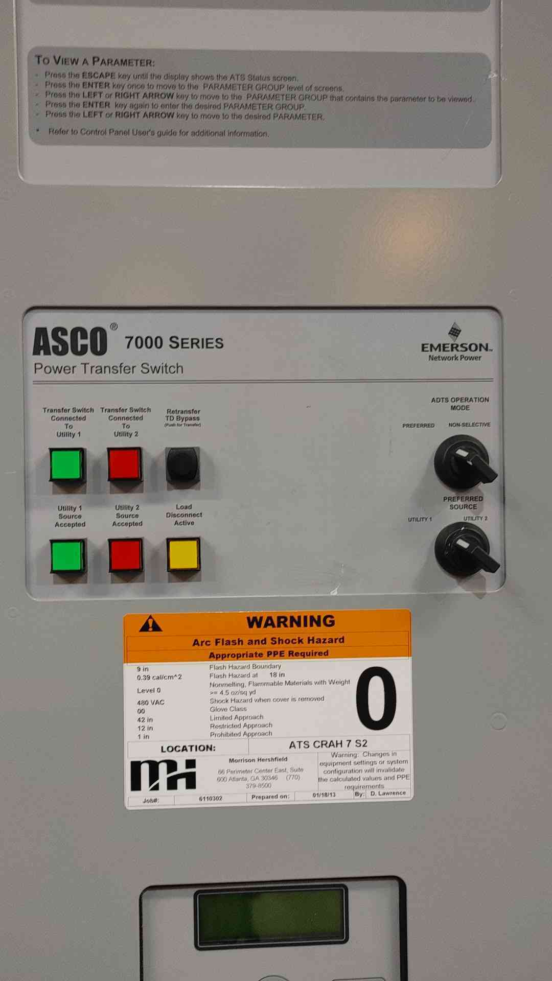 115 Amp. ASCO 7000 Series #J7ADTS030150N5XC, Automatic Transfer Switch, 480 Volts, 3 Phase (3 available) - Image 3