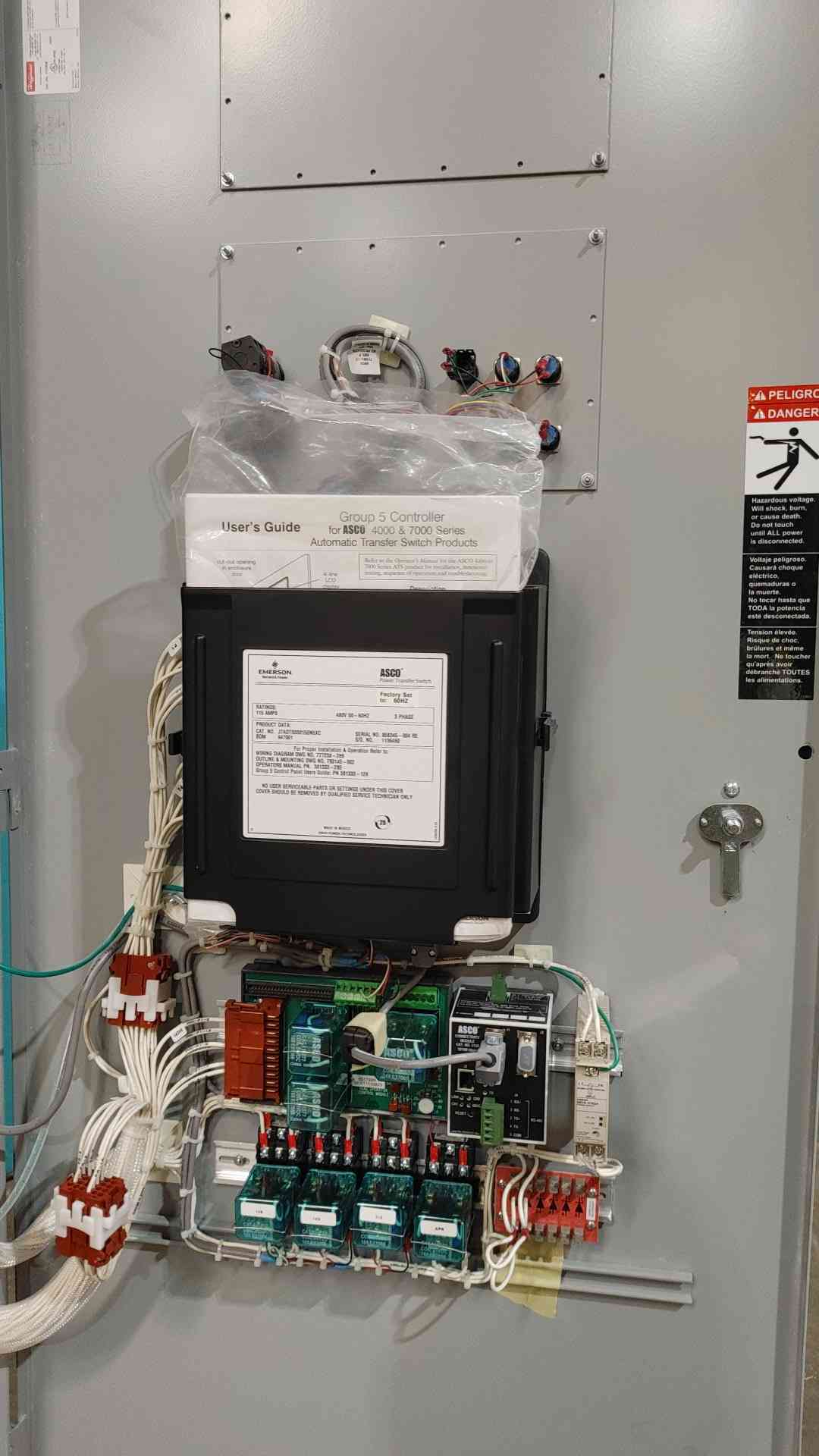 115 Amp. ASCO 7000 Series #J7ADTS030150N5XC, Automatic Transfer Switch, 480 Volts, 3 Phase (3 available) - Image 6