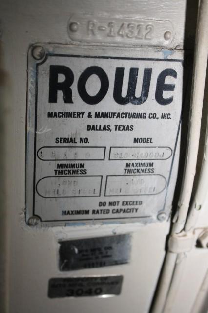 4000 lb. Rowe #C10-C4000J, 10" x .175", 60" outside dimension - Image 8