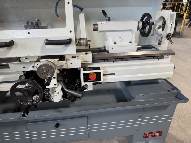 14" x 40" Clausing Metosa #C1440, toolroom lathe, 8" swing over cross slide, 3-jaw chuck, steady rest, 4 KW - Image 7