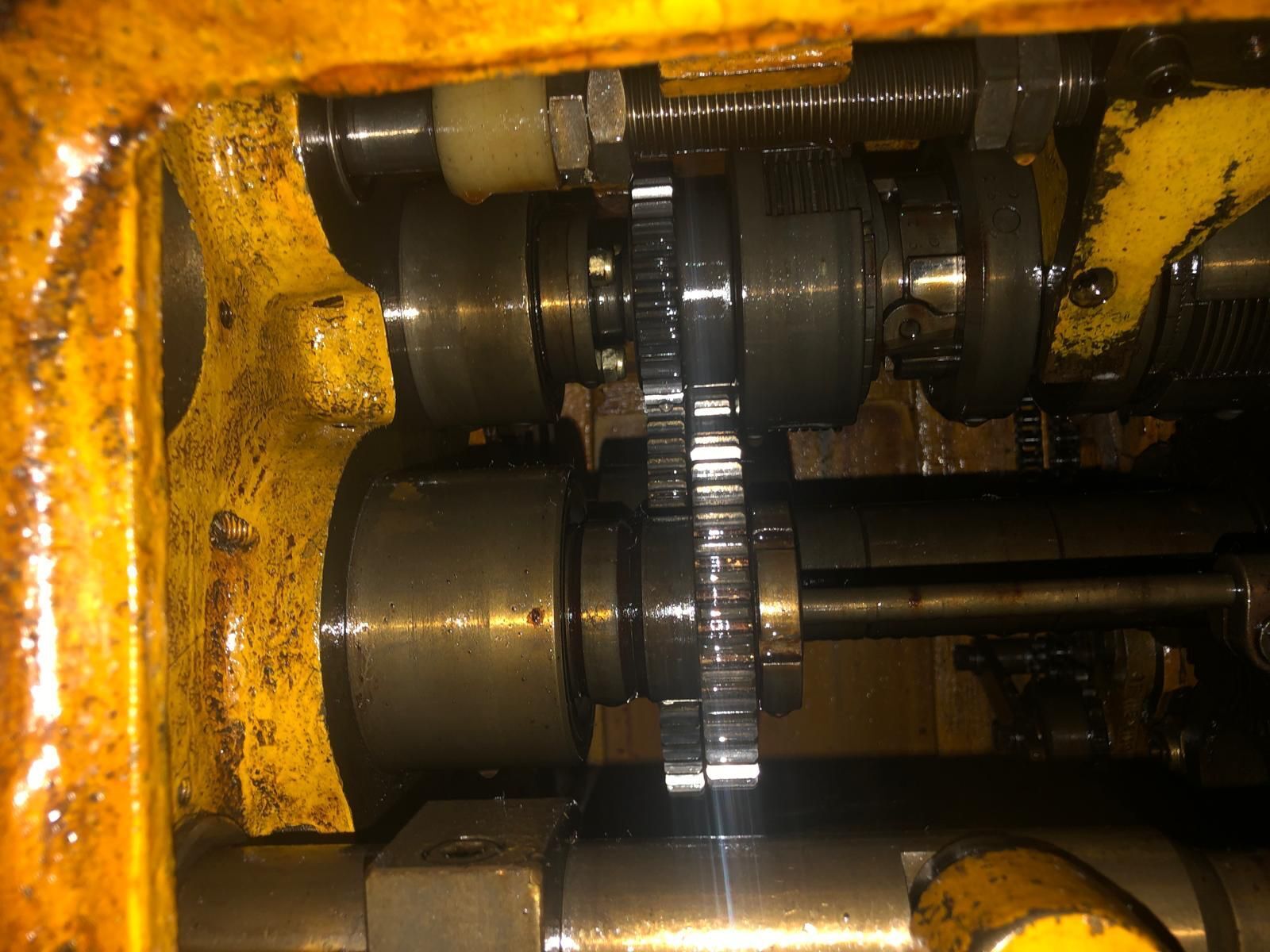 Wickman #1" x 6 spindle, electromagnetic clutch, chip conveyor, stock reel & stand, serial #16100, 1976 - Image 3