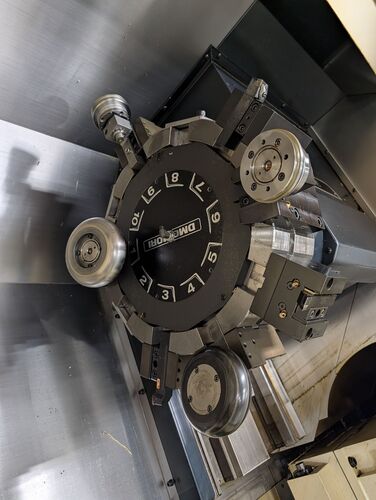 DMG, Mori #NLX-4000/1500, CNC lathe, 39.4" swing, 18" chuck, 4.6" bar, 61.1" centers, 19.6" dia., A2-15, 12 - Image 4