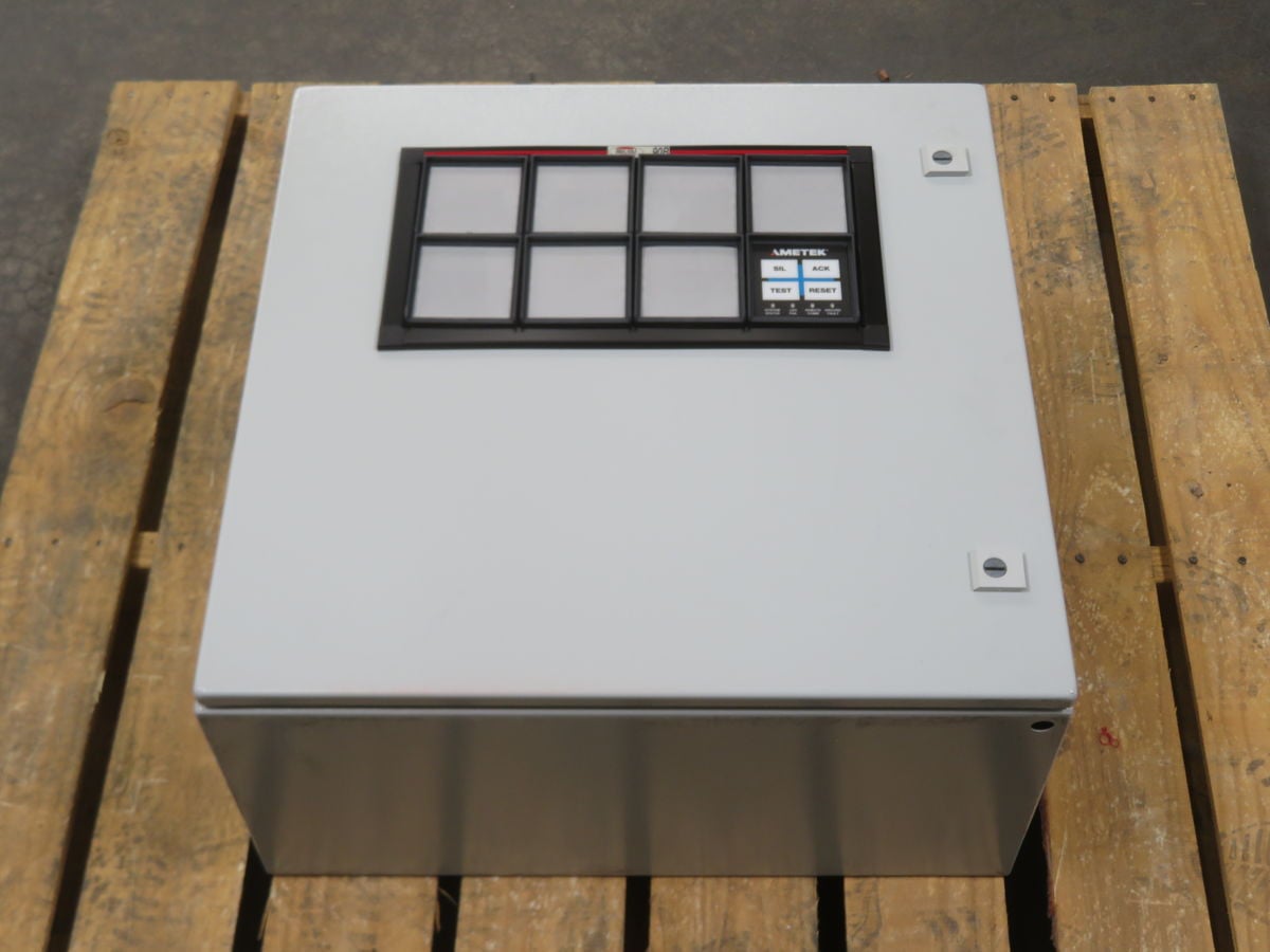 Ametek #250120-01-30-800, Annunciator, 4 Inputs, 24 Volts DC, ISA-18.1 F1A, Panel Mount - Image 2