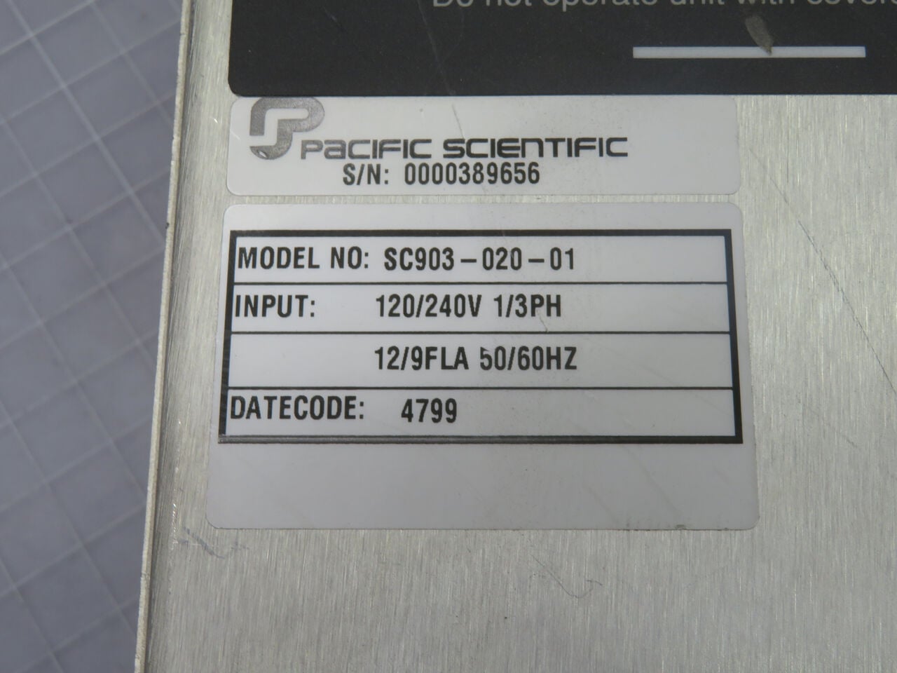 Pacific Scientific #SC903-020-01, Servo Drive, 120/240 Volts AC Input, 2 Amp Continuous, 6 Amp Peak - Image 5