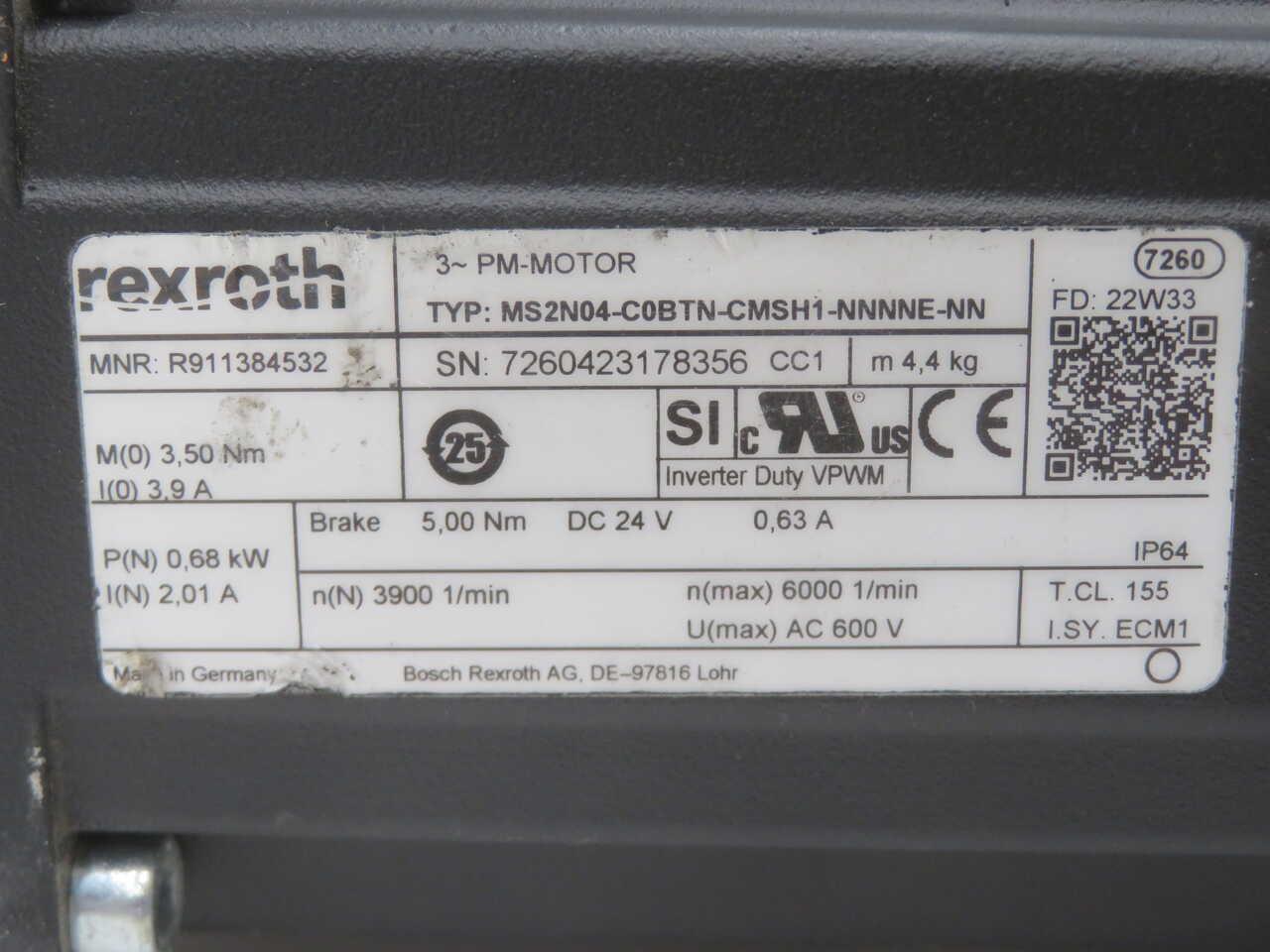 Rexroth #R911384532, Servo Motor - Image 6