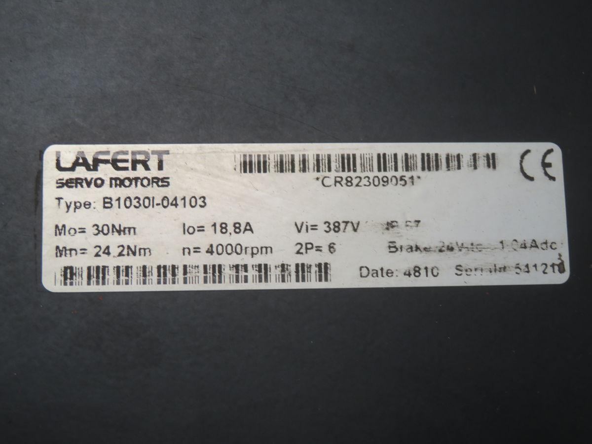 Lafert #B1030I-04103, Brushless Servo Motor - Image 8