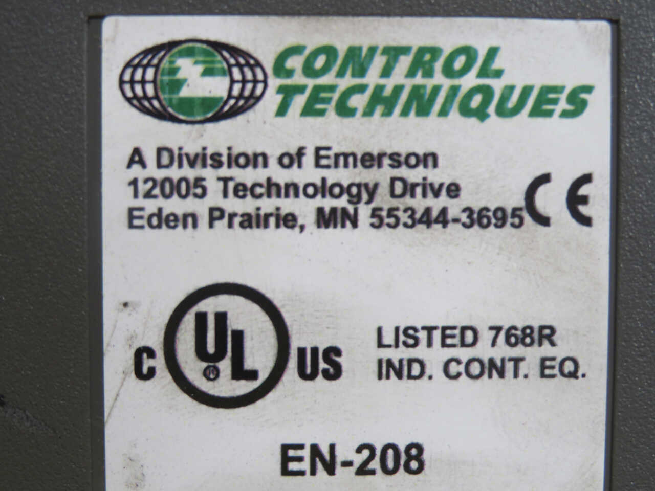 Control Techniques #EN-208, Servo Drive - Image 6