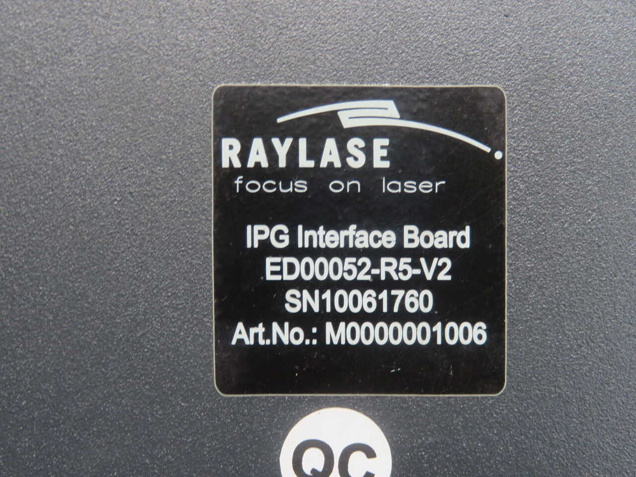 Raylase #ED00052-R5-V2, Galvanometer Laser Scan Head Assembly - Image 7