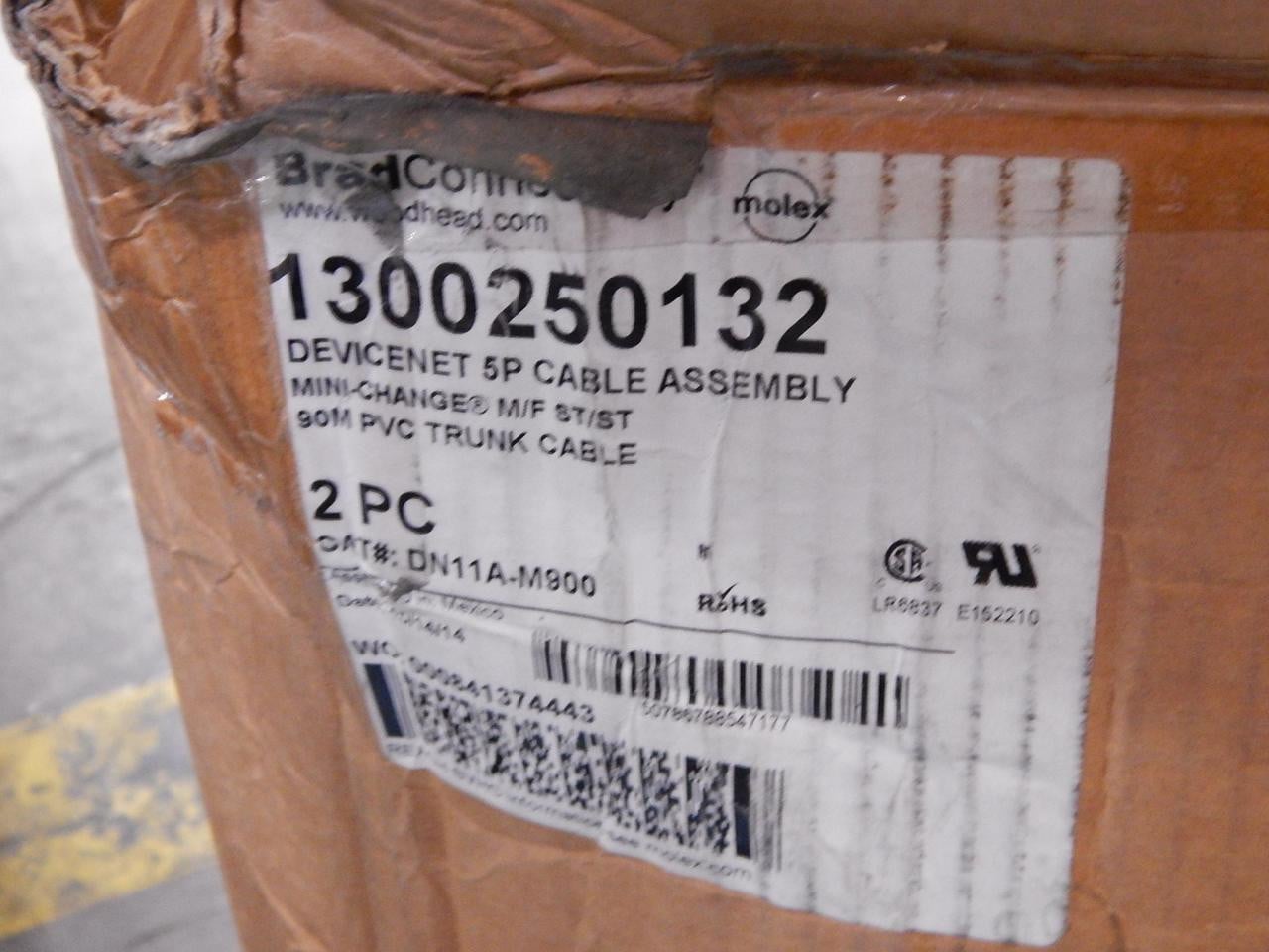 Molex #DN11A-M900, Brad DeviceNet 5-Pin Mini-Change M/F PVC Trunk Cable, 90 M - Image 7