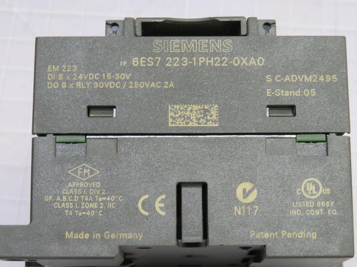 Siemens #6ES7-223-1PH22-0XA0, I/O Module - Image 1