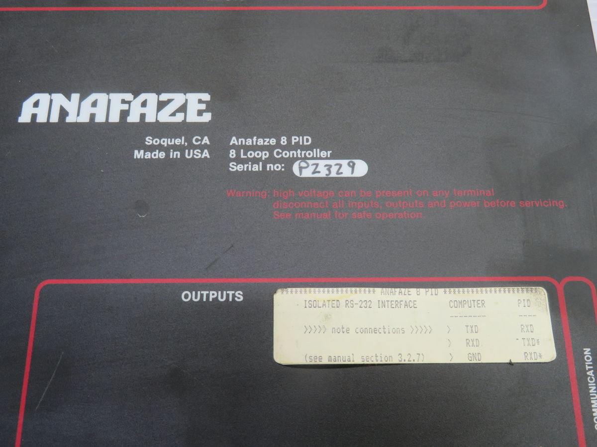Anafaze, 8 PID Controller - Image 5