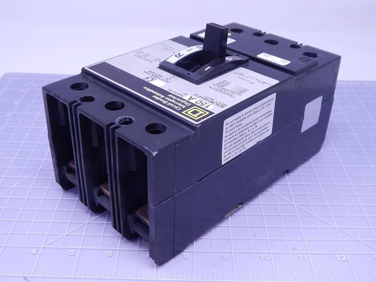 150 Amp, Square D #KHL361501212, Thermal-Magnetic Circuit Breaker, 3 Pole, 600 Volts - Image 2