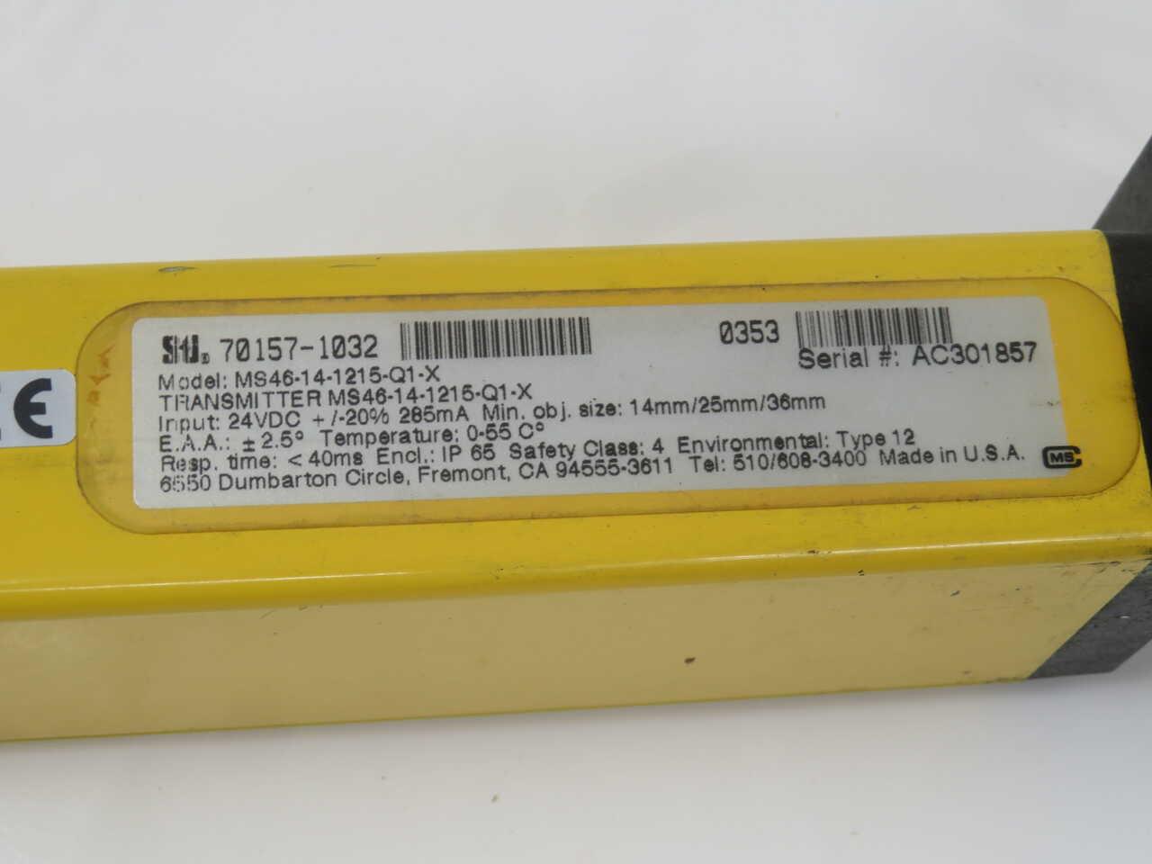 STI #MS46-14-1215-Q1-X, Light Curtain Transmitter - Image 7