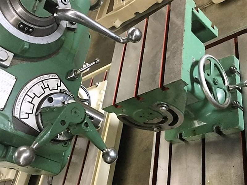 4' -9" Carlton, #4MT, 52" under spindle, 100-2000 RPM, 5 HP, power elevation, tilting box table - Image 10