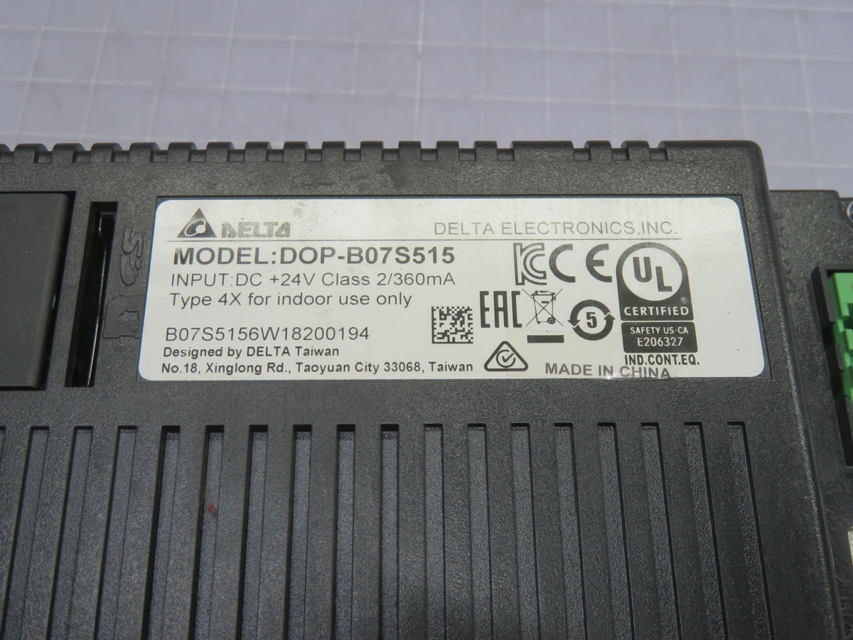 Delta Electronics #DOP-B07S515, Operator Interface - Image 5