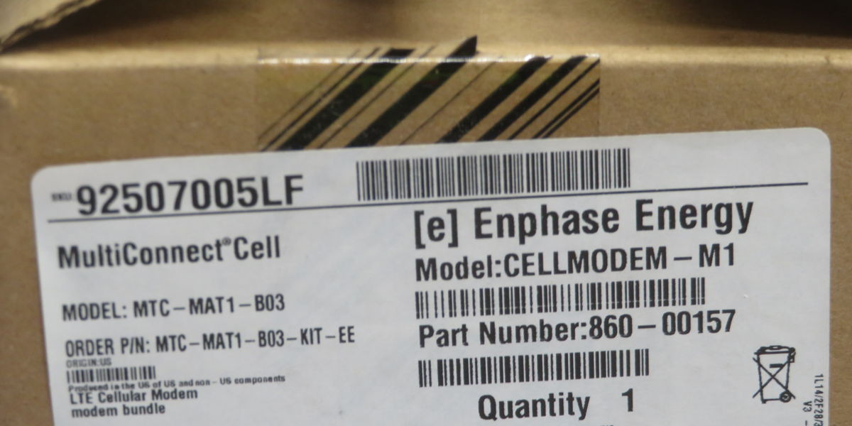 Multitech #Cellmodem-M1, Enphase Communications Kit w/ Cellmodem (2 available) - Image 3