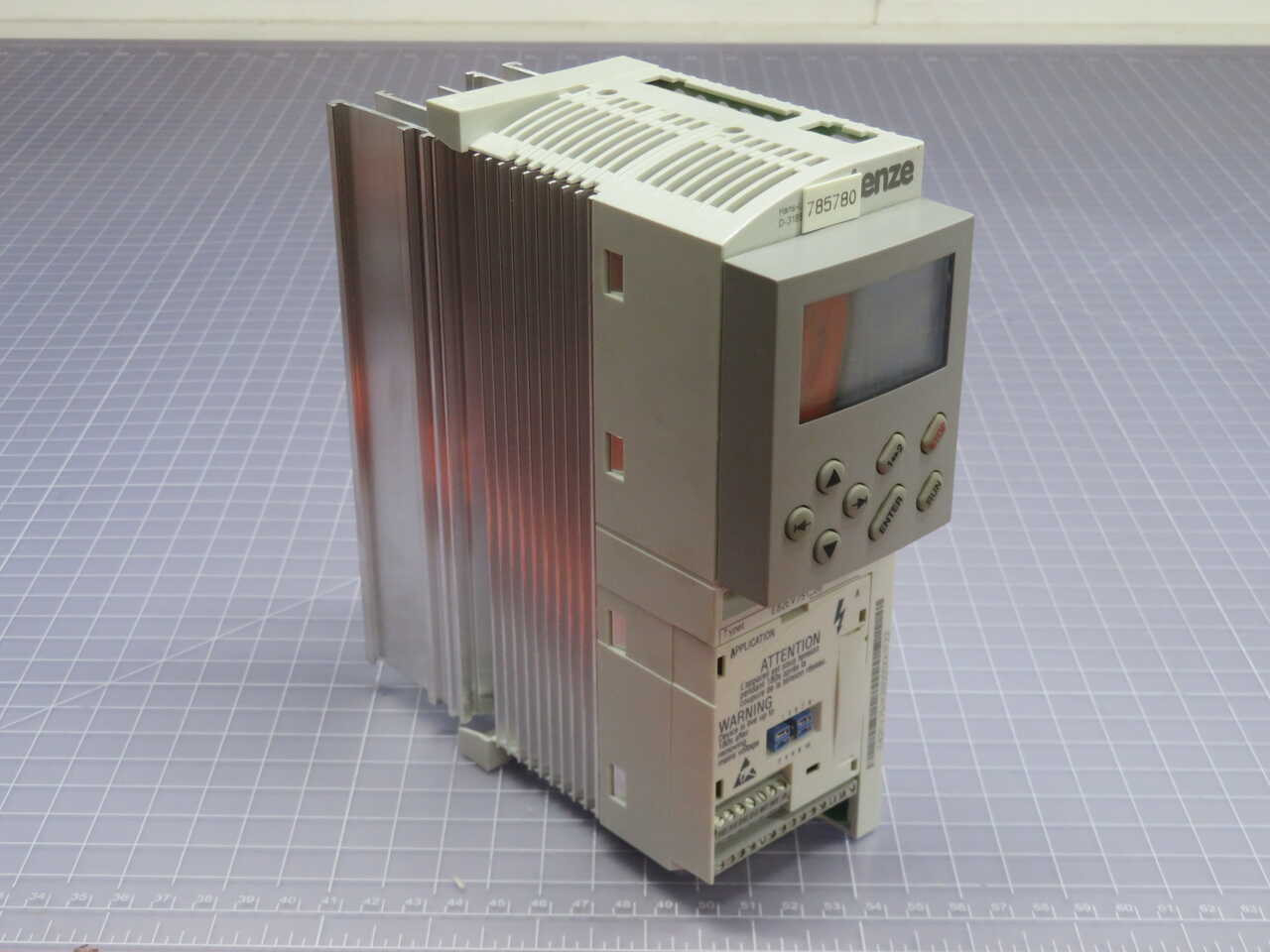 1 HP Lenze #E82EV751_2B, 8200 Vector Frequency Inverter, 0.75 KW, 240 Volts - Image 5
