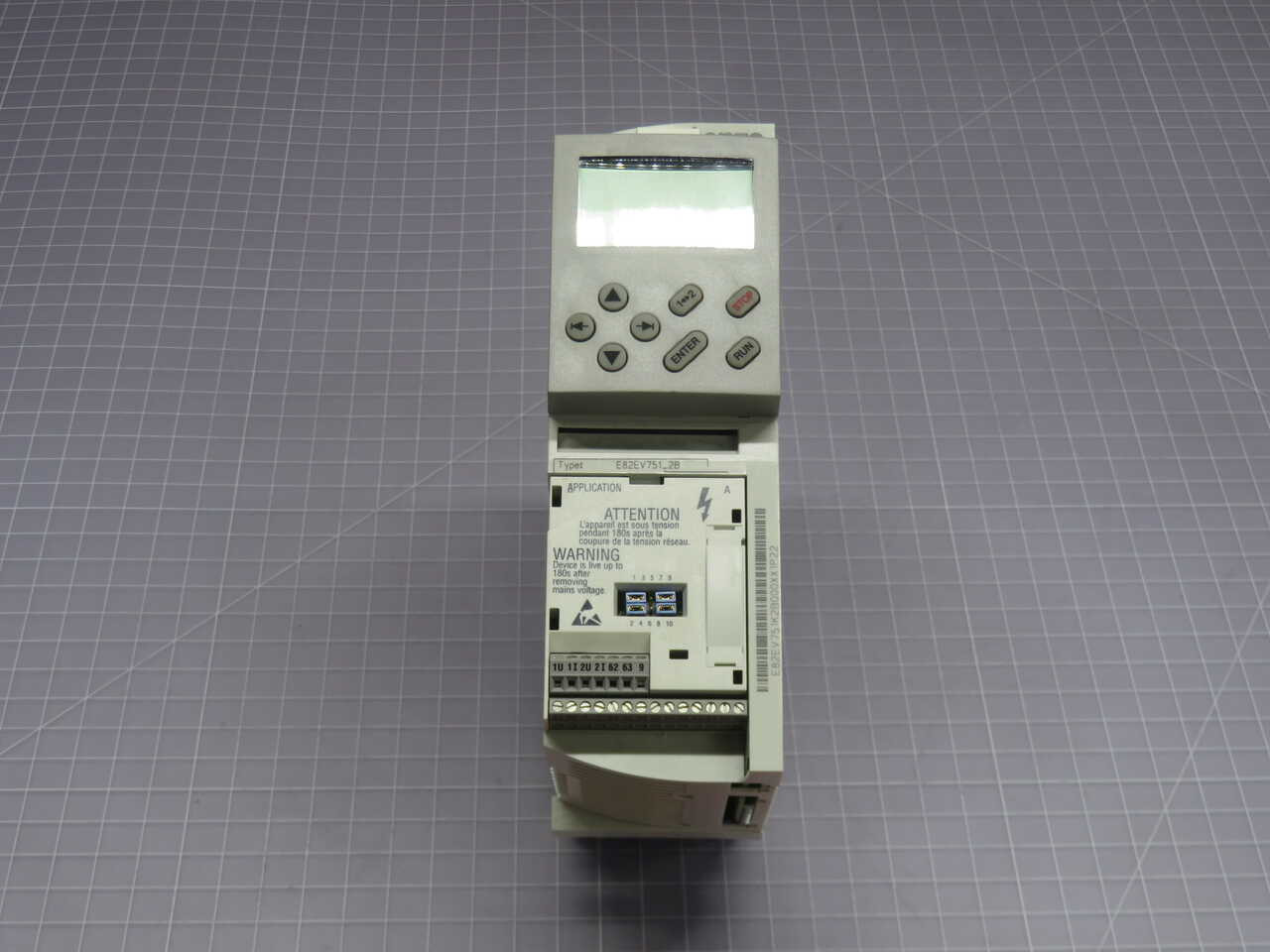 1 HP Lenze #E82EV751_2B, 8200 Vector Frequency Inverter, 0.75 KW, 240 Volts - Image 6