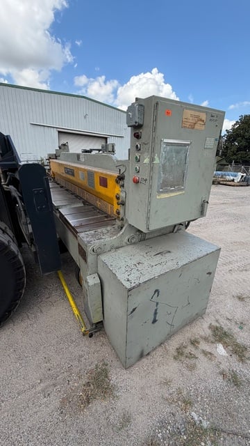 10 gauge x 8' Roper Whitney Pexto #10-U-8, Power Squaring Shear, 96" blade length, 60 SPM, 24" front operated - Image 2