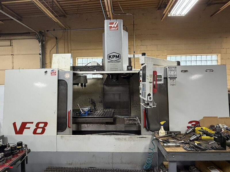 Haas #VF8, CNC Vertical Machining Center, 64" X, 40" Y, 30" Z, 36" x 64" table, 5000 RPM, CAT 50, 24 - Image 1