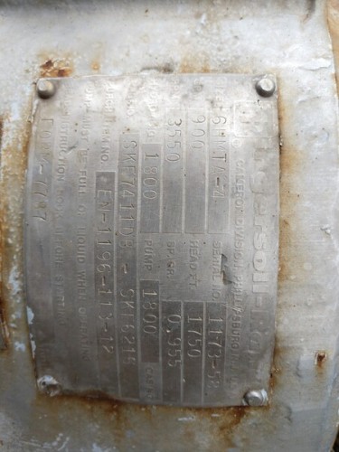 1200 GPM @ 1900' TDH, Ingersoll-Rand, 6" HMTA, 4 STAGE, 3560 RPM, #3201 - Image 3