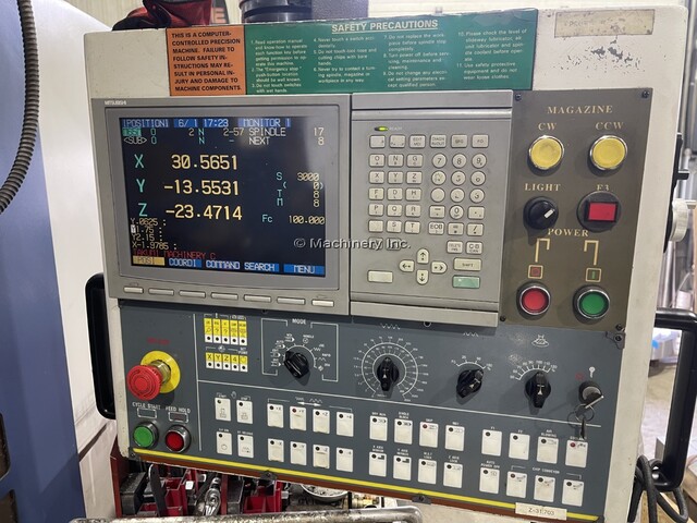 Takumi #V11A, CNC vertical machining center, 43" X, 22" Y, 26" Z, 53" x 25" table, 10000 RPM, 24 automatic - Image 3
