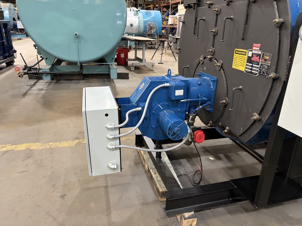 100 HP Hurst Boiler, 150 PSI, firetube, steam, natural gas fired, reconditioned w/ warranty, Nexus Controls - Image 3