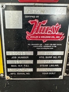 100 HP Hurst Boiler, 150 PSI, firetube, steam, natural gas fired, reconditioned w/ warranty, Nexus Controls - Image 5