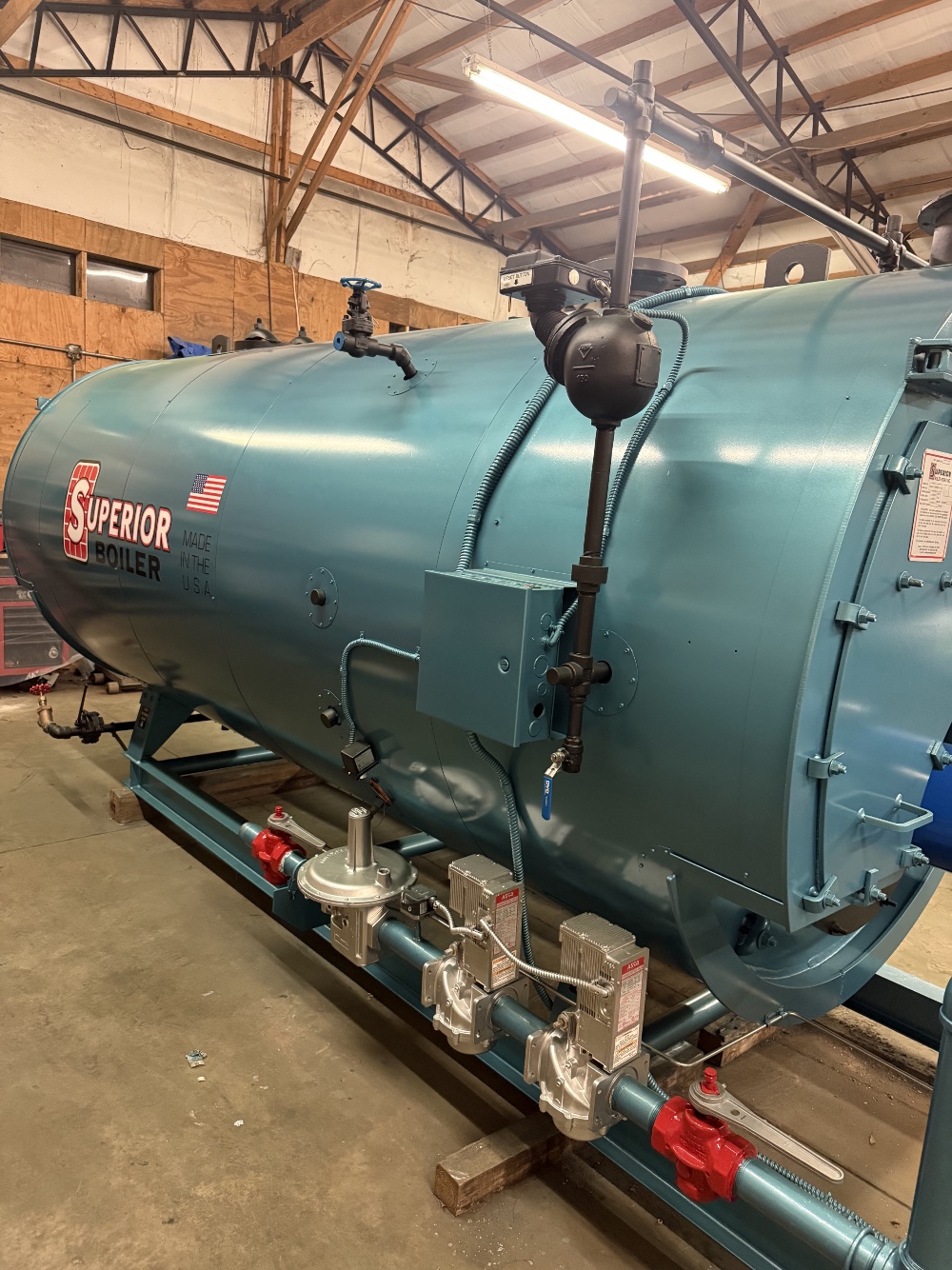 150 HP Superior, 150 PSI, gas, 4 pass wet back, reconditioned w/warranty, ready to ship - Image 6