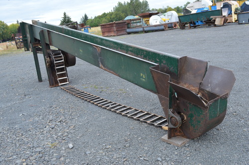 14" wide x 26' long, Drag Chain/Box Chain Conveyor, 16" tall trough, nylon lined, 5 HP Teco gear box, 45 RPM - Image 6