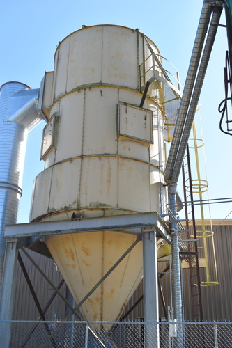 46000 cfm, Pneumafil #13.5, Reverse Air Cyclone Baghouse Dust Collector, 13'-5" diameter, 460 bags, 4,600 - Image 6